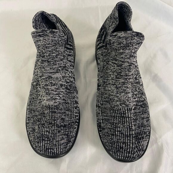 Chunky Slip On Bubble Sole Gray Black Athleisure Workout Gym Running Sneaker 9.5 - Picture 3 of 8